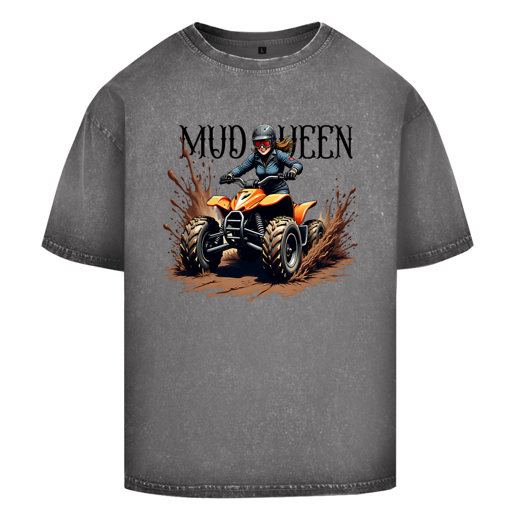 Oversize Washed T-Shirt Quad MudQueen