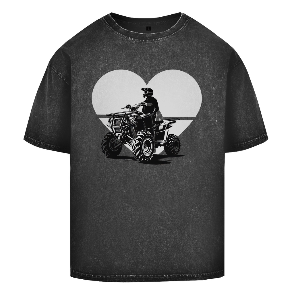 Oversize Washed T-Shirt Quad Herzline
