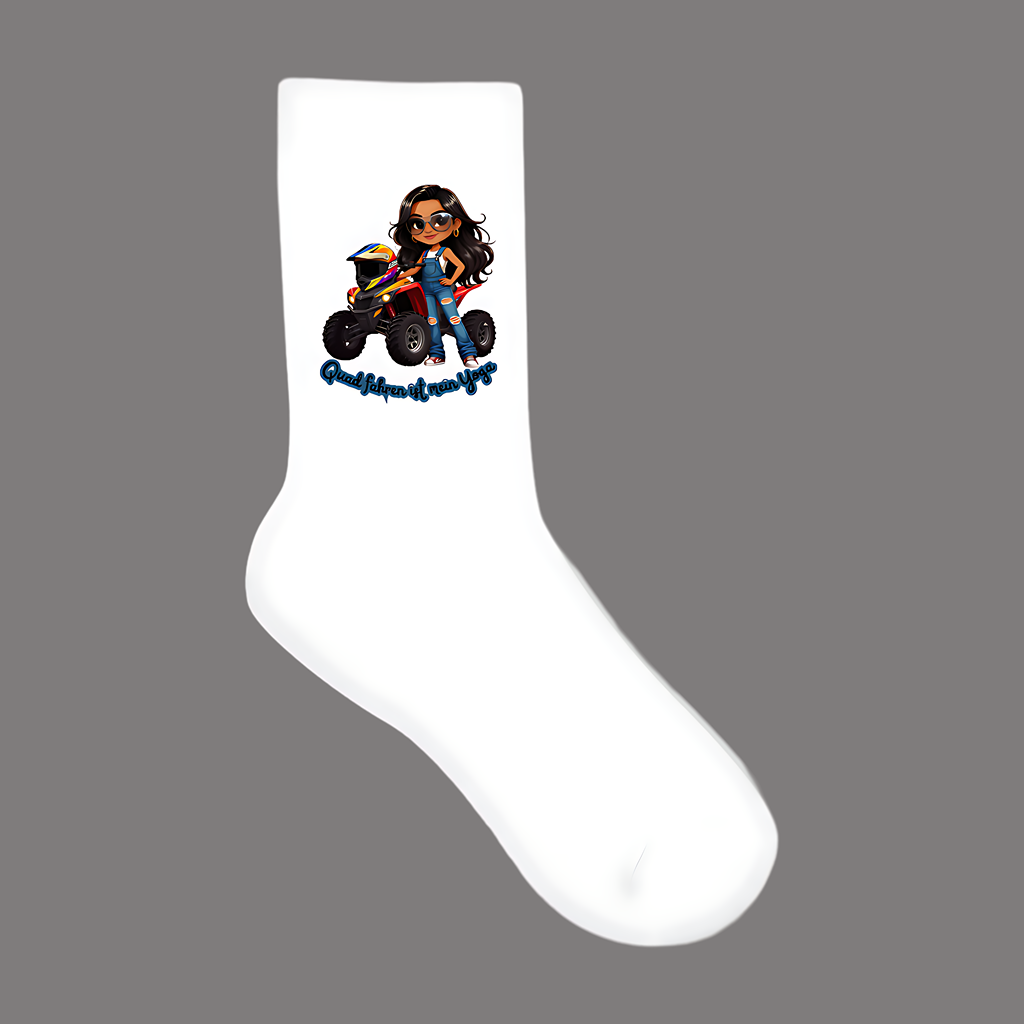 Baumwolle Socken Quad fahren ist mein Yoga