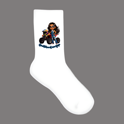 Baumwolle Socken Quad fahren ist mein Yoga