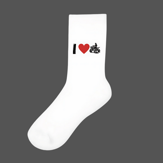 Socken Baumwolle I Love Quad
