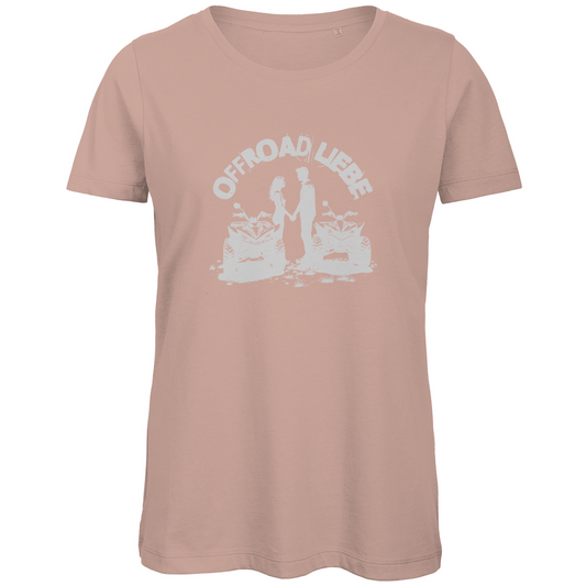 T-shirt bio premium pour femme, motif Quad Offroad Love