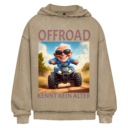 Oversize Washed Hoodie Quad Offroad kennt kein Alter