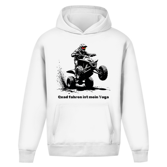 Oversize Hoodie Ohne Kordel Quad fahren ist mein Yoga