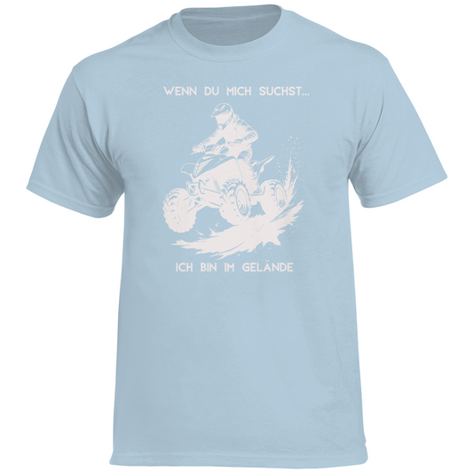 T-shirt Premium Homme Quad Si vous me cherchez