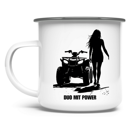 Emaille Tasse Duo mit Power