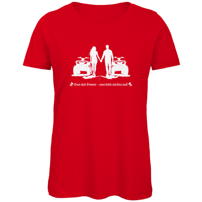 T-shirt bio premium pour femme Quad Duo avec Power