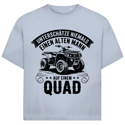 Unisex Jack and Jones Oversize T-Shirt Unterschätze niemals einen alten Mann auf einem Quad
