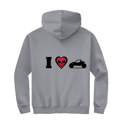 Sweat à capuche zippé unisexe I Love Buggy
