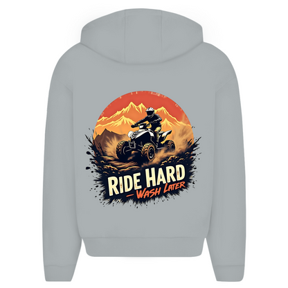 Oversize Zipper Hoodie Quad Ride Hard