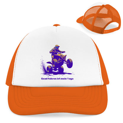 Casquette de camionneur rétro Le quad est mon yoga