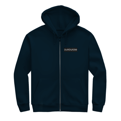 Unisex Zipper Hoodie Quad Blutgruppe ATV Positiv