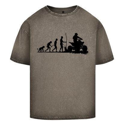 T-shirt délavé surdimensionné Quad Evolution