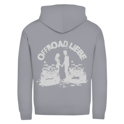 Sweat à capuche zippé unisexe Quad Offroad Love