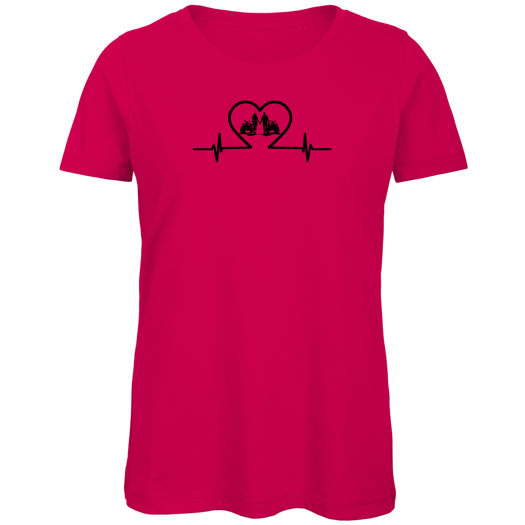 Damen Premium Bio T-Shirt Quad-Paar Duo mit Power