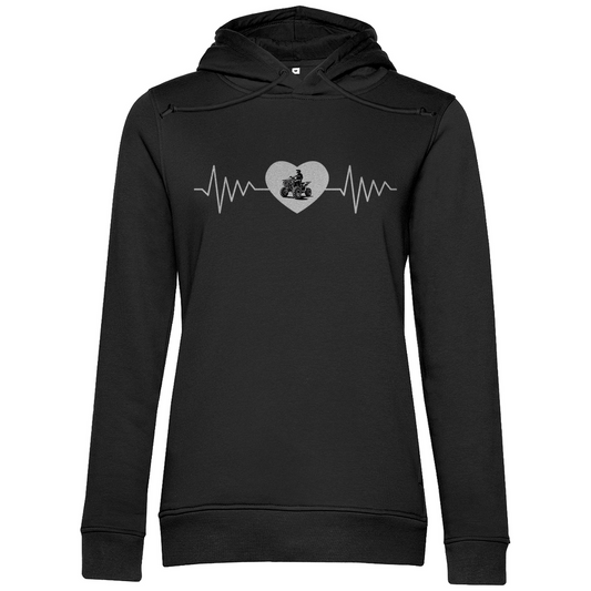 Sweat à capuche bio premium pour femme Quad Herzline