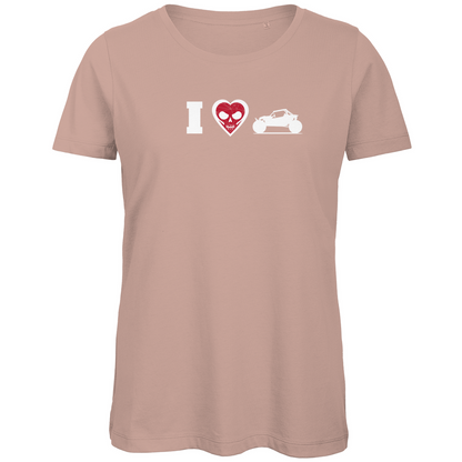 T-shirt bio premium pour femme « J'aime les poussettes »