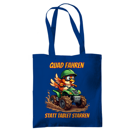 Tragetasche Quad fahren statt Tablet starren