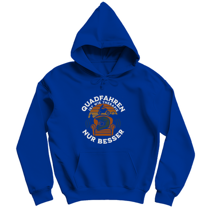 Herren Hoodie Quadfahren ist wie Therapie ,nur besser