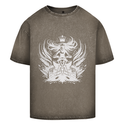 Oversize Washed T-Shirt Quad Princess