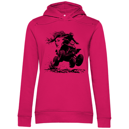 Sweat à capuche bio premium pour femme Quad FunLady