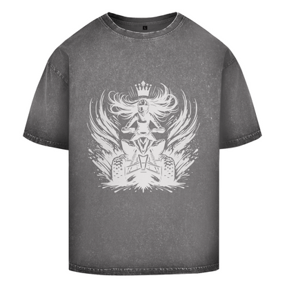 Oversize Washed T-Shirt Quad Princess