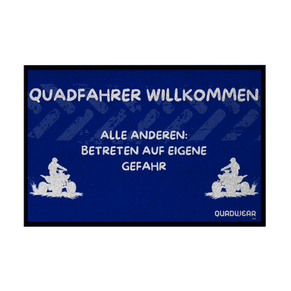 Fußmatte mit Gummirand Quad-Fahrer Willkommen