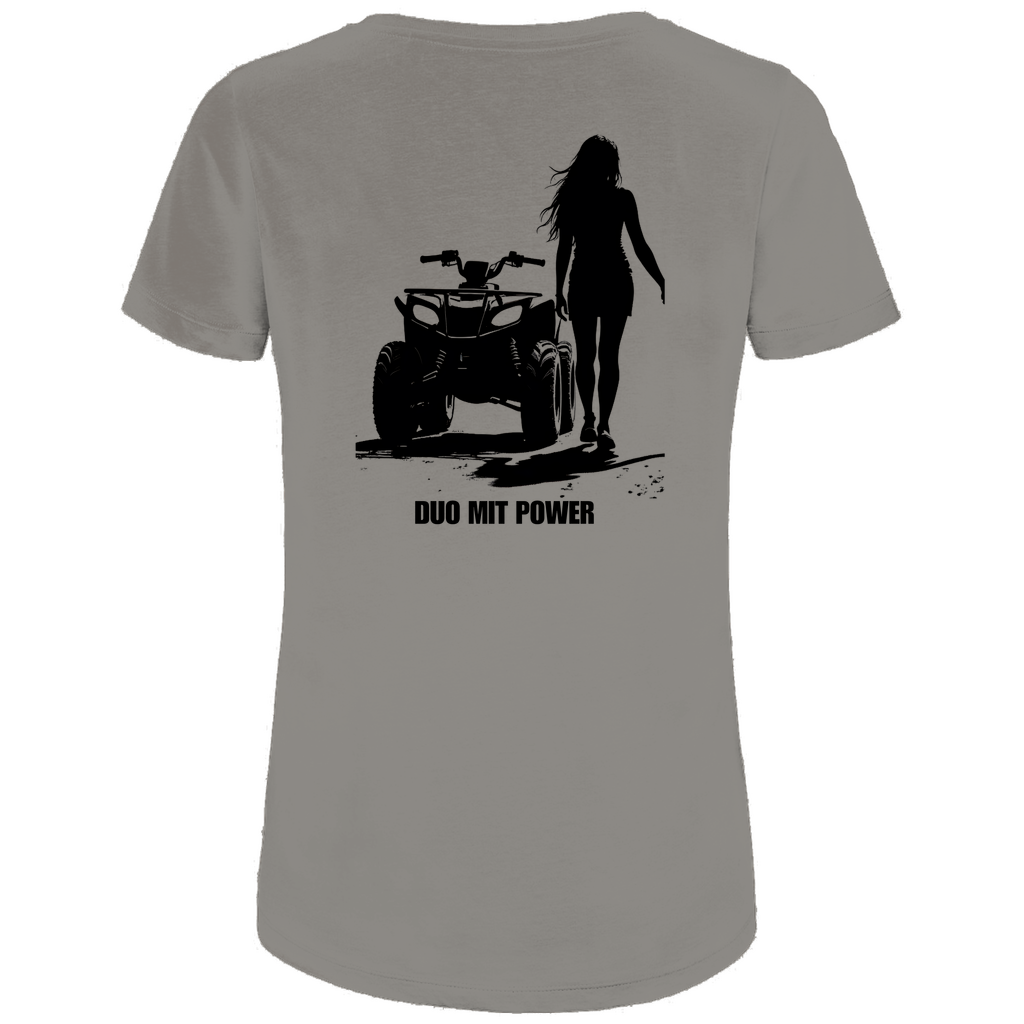 Damen Premium Bio T-Shirt Quad-Paar Duo mit Power