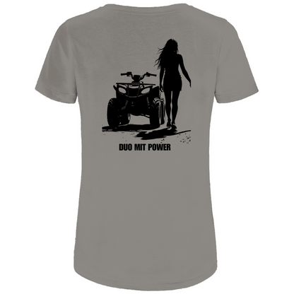 Damen Premium Bio T-Shirt Quad-Paar Duo mit Power