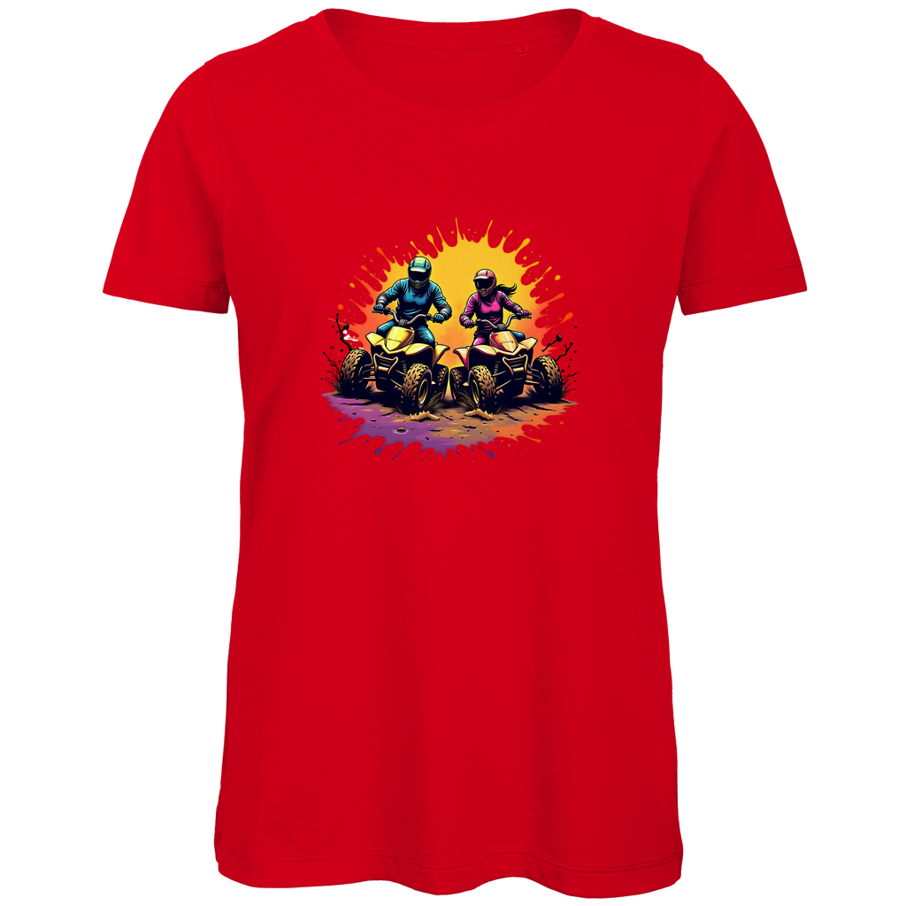 Damen Premium Bio T-Shirt Quad Offroad