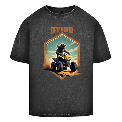 Oversize Washed T-Shirt Quad Offroad Retro