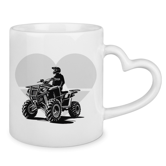 Tasse mit Herzhenkel Quad Herzline