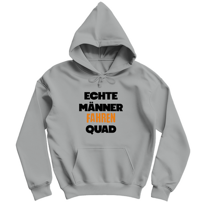 Herren Hoodie Echte Männer fahren Quad