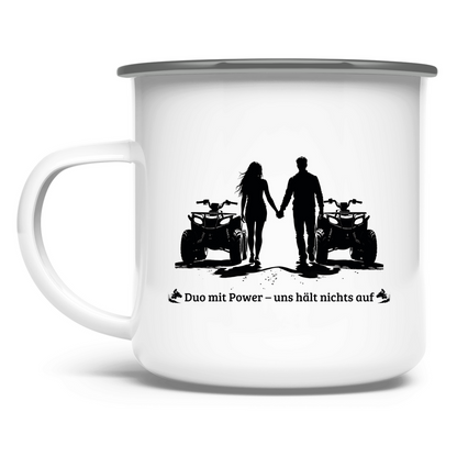 Emaille Tasse Quad Duo mit Power