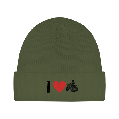 Organic cotton hat I Love Quad