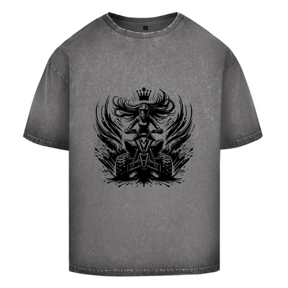 Oversize Washed T-Shirt Quad Princess