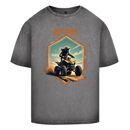 Oversize Washed T-Shirt Quad Offroad Retro