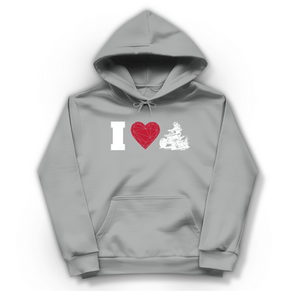 Damen Hoodie I Love Quad