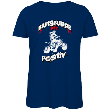 T-shirt bio premium pour femme, groupe sanguin Quad positif ATV