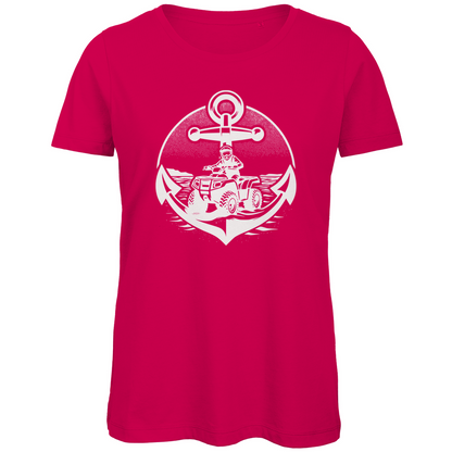 Damen Premium Bio T-Shirt Quad Anker