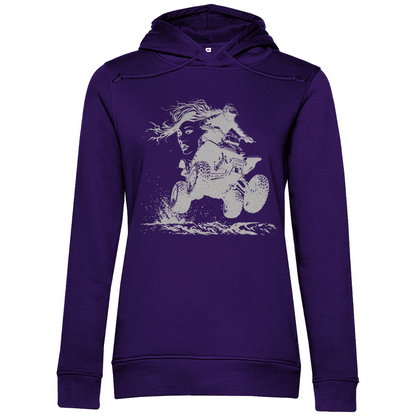 Sweat à capuche bio premium pour femme Quad FunLady