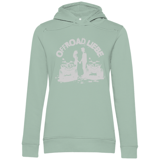 Sweat à capuche bio premium pour femme Quad Offroad Love