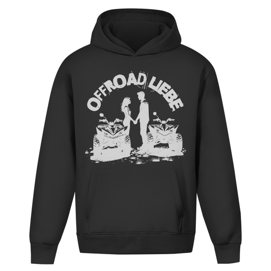 Sweat à capuche oversize sans cordon Quad Offroad Love