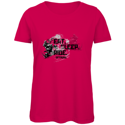 T-shirt bio premium pour femme Quad Eat Sleep Ride