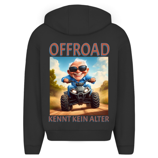 Sweat à capuche zippé surdimensionné Quad Offroad n'a pas d'âge