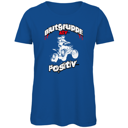 T-shirt bio premium pour femme, groupe sanguin Quad positif ATV