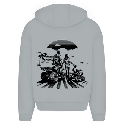 Oversize Zipper Hoodie Quad Family