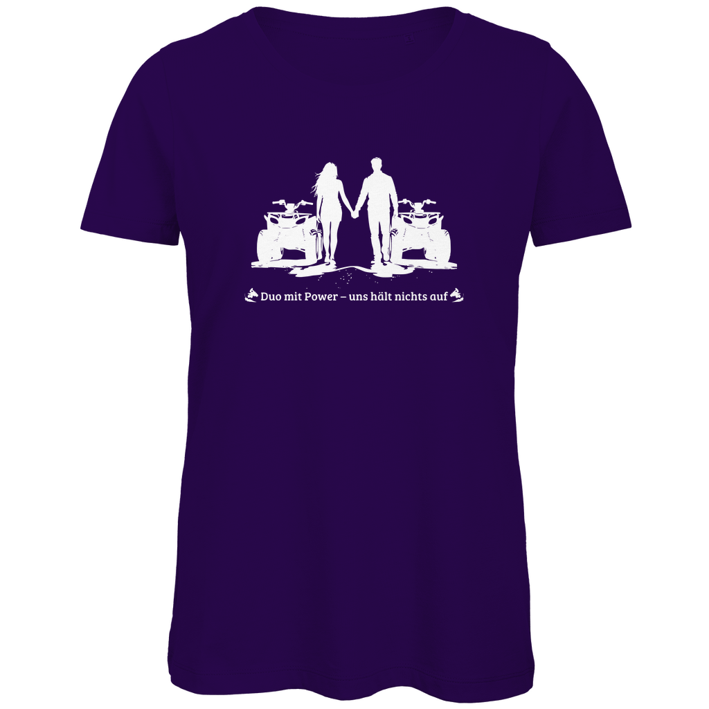 T-shirt bio premium pour femme Quad Duo avec Power