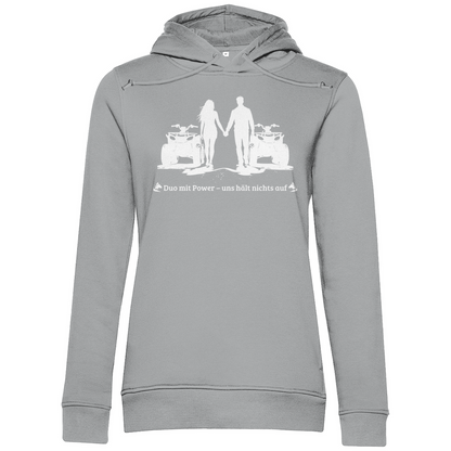 Sweat à capuche bio premium pour femme Quad Duo avec Power