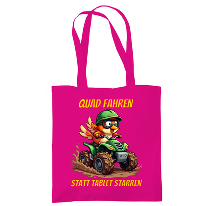 Tragetasche Quad fahren statt Tablet starren